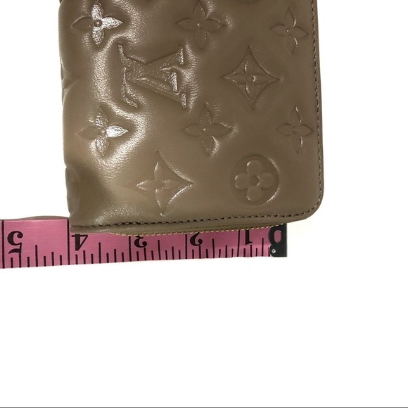 Authentic Louis Vuitton Coussin Monogram Embossed Lambskin Leather Zippy Wallet - Picture 10 of 16